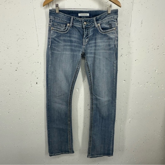 Stetson Women’s size 8 x 34 Tall Hollywood Bootcut Stretch Jeans - Picture 1 of 12